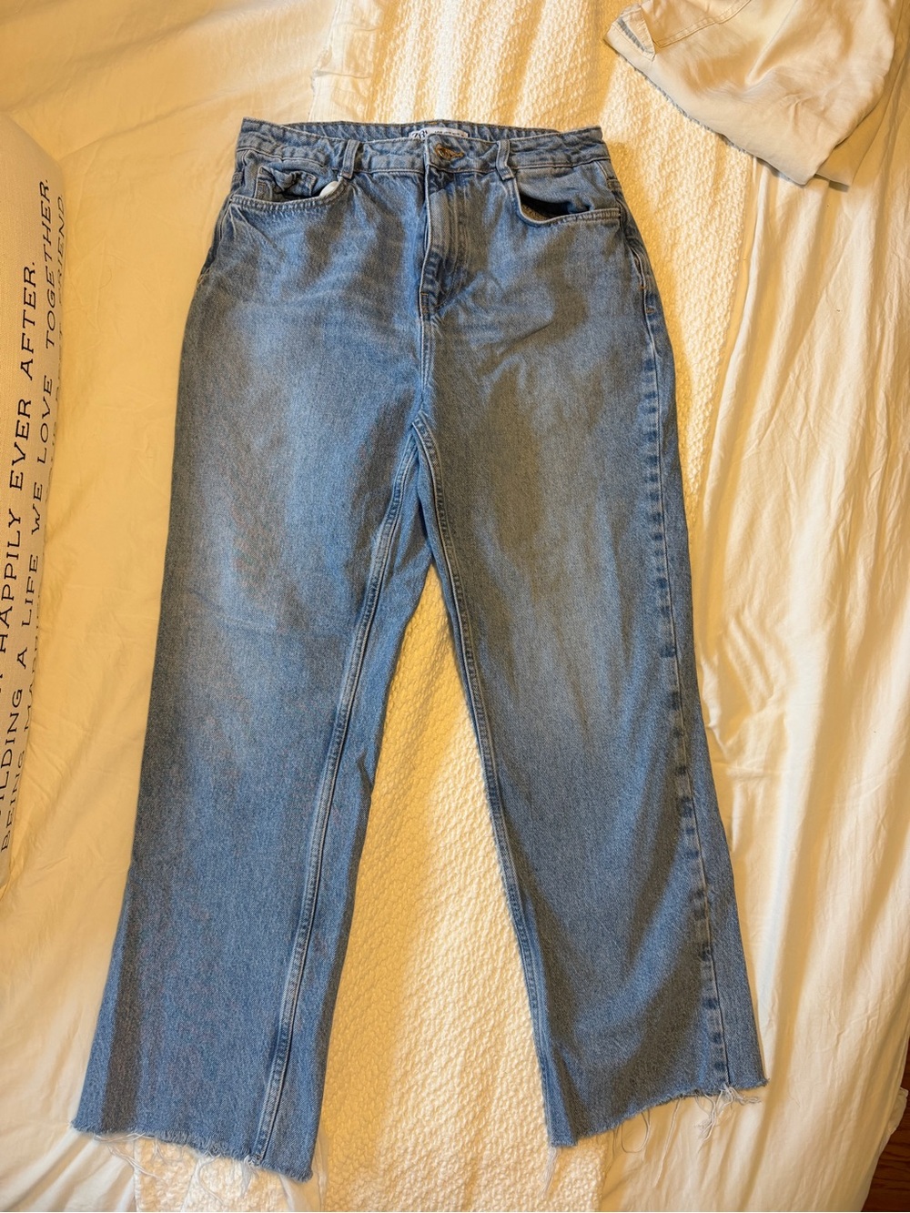 Zara Mid-Blue Straight-Leg Women’s Jeans